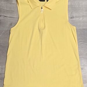 Callaway Yellow Sleeveless Tank Top